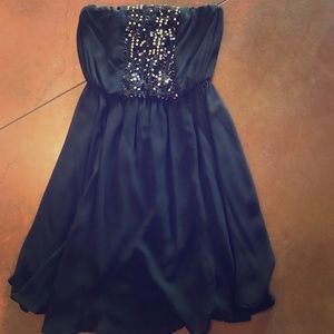 Lush brand Black sequined embellished dress